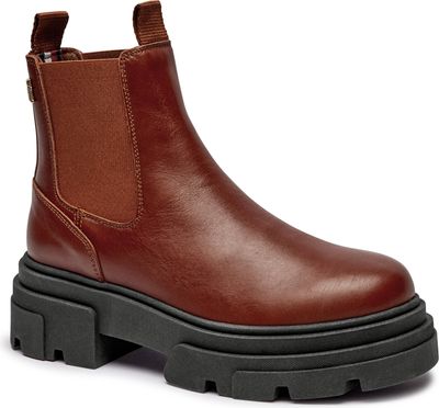 Botki jesienne Tommy Hilfiger ze sklepu: Gomez Fashion Store w kategorii: Botki - zdjęcie 874714-BD9-10338_TH245W000003O07