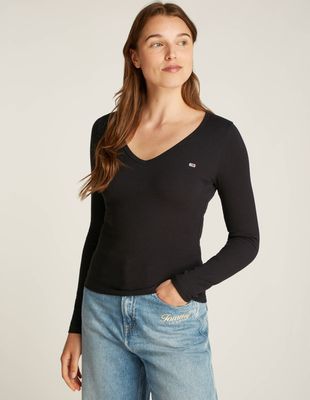Bluzka damska casual Tommy Jeans ze sklepu: Gomez Fashion Store w kategorii: Bluzki damskie - zdjęcie 874714-BD9-10338_TM245W000041D44