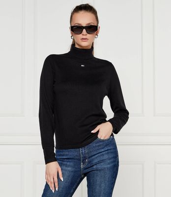 Sweter damski casualowy Tommy Jeans ze sklepu: Gomez Fashion Store w kategorii: Swetry damskie - zdjęcie 874714-BD9-10338_TM245W000067D44