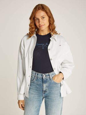 Koszula damska na wiosnę Tommy Jeans ze sklepu: Gomez Fashion Store w kategorii: Koszule damskie - zdjęcie 874714-BD9-10338_TM245W000161A13