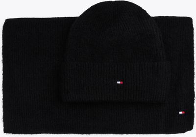 Czapka zimowa damska Tommy Hilfiger ze sklepu: Gomez Fashion Store w kategorii: Czapki zimowe damskie - zdjęcie 874714-BD9-10338_TH245W000196D12
