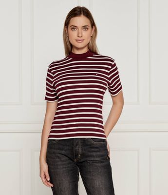 Bluzka damska casual na wiosnę Tommy Hilfiger ze sklepu: Gomez Fashion Store w kategorii: Bluzki damskie - zdjęcie 874714-BD9-10338_TH245W000211F49