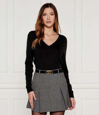 Tommy Hilfiger - Sweter damski casual ze sklepu: Gomez Fashion Store w kategorii: Swetry damskie - zdjęcie 874714-BD9-10338_TH245W000242D12