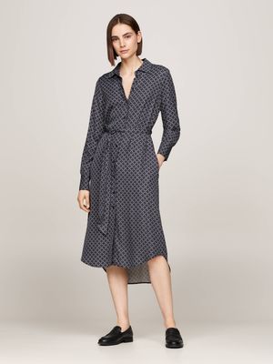 Sukienka trapezowa Tommy Hilfiger ze sklepu: Gomez Fashion Store w kategorii: Sukienki - zdjęcie 874714-BD9-10338_TH245W000263E36