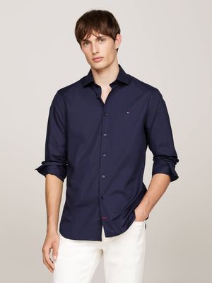 Koszula męska z klasycznym kołnierzykiem Tommy Hilfiger ze sklepu: Gomez Fashion Store w kategorii: Koszule męskie - zdjęcie 874714-BD9-10338_TH245M000039D46