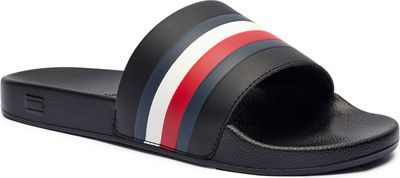 Klapki męskie na lato Tommy Hilfiger ze sklepu: Gomez Fashion Store w kategorii: Klapki męskie - zdjęcie 874714-BD9-10338_TH245M000049D12