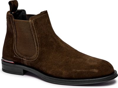 Buty zimowe męskie na jesień Tommy Hilfiger ze sklepu: Gomez Fashion Store w kategorii: Buty zimowe męskie - zdjęcie 874714-BD9-10338_TH245M000040O37