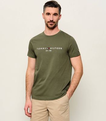 T-shirt męski młodzieżowy na wiosnę Tommy Hilfiger ze sklepu: Gomez Fashion Store w kategorii: T-shirty męskie - zdjęcie 874714-BD9-10338_TH245M000212O24