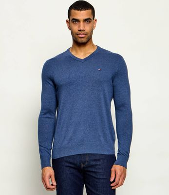 Sweter męski na zimę casualowy Tommy Hilfiger ze sklepu: Gomez Fashion Store w kategorii: Swetry męskie - zdjęcie 874714-BD9-10338_TH245M000004O26