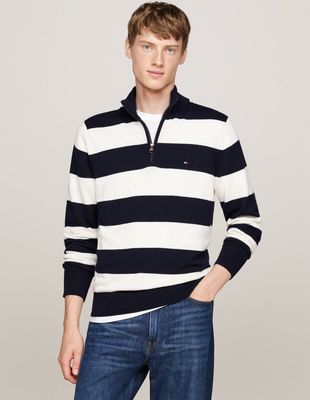 Sweter męski w stylu młodzieżowym Tommy Hilfiger ze sklepu: Gomez Fashion Store w kategorii: Swetry męskie - zdjęcie 874714-BD9-10338_TH245M000214E25