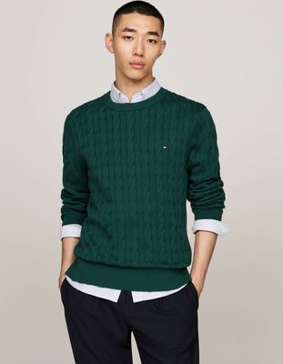 Sweter męski na zimę Tommy Hilfiger ze sklepu: Gomez Fashion Store w kategorii: Swetry męskie - zdjęcie 874714-BD9-10338_TH245M000014L62