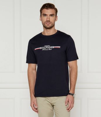 Tommy Hilfiger - T-shirt męski w stylu młodzieżowym ze sklepu: Gomez Fashion Store w kategorii: T-shirty męskie - zdjęcie 874714-BD9-10338_TH245M000247F23