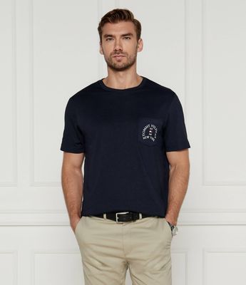 T-shirt męski casual Tommy Hilfiger ze sklepu: Gomez Fashion Store w kategorii: T-shirty męskie - zdjęcie 874714-BD9-10338_TH245M000248F23