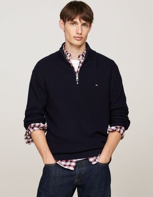 Tommy Hilfiger - Sweter męski na zimę ze sklepu: Gomez Fashion Store w kategorii: Swetry męskie - zdjęcie 874714-BD9-10338_TH245M000260F23