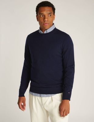 Sweter męski casual Tommy Hilfiger ze sklepu: Gomez Fashion Store w kategorii: Swetry męskie - zdjęcie 874714-BD9-10338_TH245M000263F23