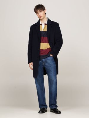 Płaszcz męski elegancki Tommy Hilfiger ze sklepu: Gomez Fashion Store w kategorii: Płaszcze męskie - zdjęcie 874714-BD9-10338_TH245M000272F23