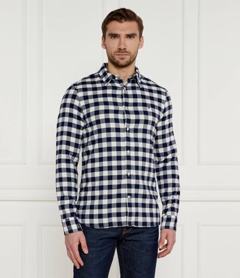 Koszula męska z klasycznym kołnierzykiem casualowa Tommy Hilfiger ze sklepu: Gomez Fashion Store w kategorii: Koszule męskie - zdjęcie 874714-BD9-10338_TH245M000295F37