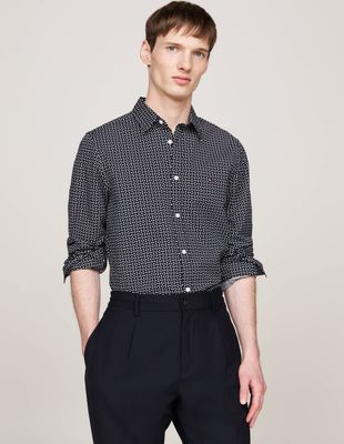 Koszula męska casualowa Tommy Hilfiger ze sklepu: Gomez Fashion Store w kategorii: Koszule męskie - zdjęcie 874714-BD9-10338_TH245M000296E36
