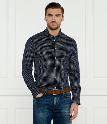 Koszula męska z kołnierzykiem button down Tommy Hilfiger ze sklepu: Gomez Fashion Store w kategorii: Koszule męskie - zdjęcie 874714-BD9-10338_TH245M000299D11