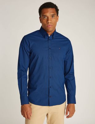 Koszula męska z kołnierzykiem button down Tommy Hilfiger ze sklepu: Gomez Fashion Store w kategorii: Koszule męskie - zdjęcie 874714-BD9-10338_TH245M000300D11