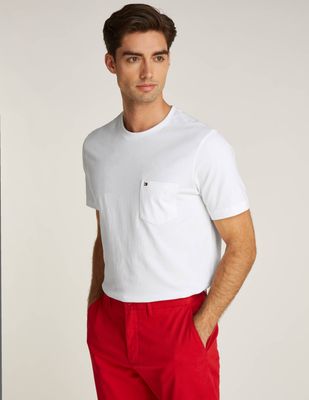 T-shirt męski casual Tommy Hilfiger ze sklepu: Gomez Fashion Store w kategorii: T-shirty męskie - zdjęcie 874714-BD9-10338_TH245M000316D96