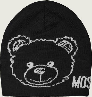 Moschino - Czapka zimowa damska ze sklepu: Gomez Fashion Store w kategorii: Czapki zimowe damskie - zdjęcie 874714-BD9-10338_MO245W000008116