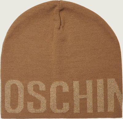 Czapka zimowa damska Moschino ze sklepu: Gomez Fashion Store w kategorii: Czapki zimowe damskie - zdjęcie 874714-BD9-10338_MO245W000017031