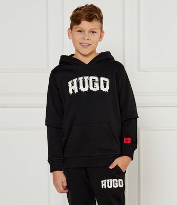 Bluza chłopięca jesienna HUGO KIDS ze sklepu: Gomez Fashion Store w kategorii: Bluzy chłopięce