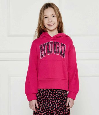 HUGO KIDS - Bluza dziewczęca na zimę ze sklepu: Gomez Fashion Store w kategorii: Bluzy dziewczęce
