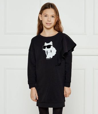 Karl Lagerfeld Kids - Sukienka dziewczęca jesienna ze sklepu: Gomez Fashion Store w kategorii: Sukienki dziewczęce