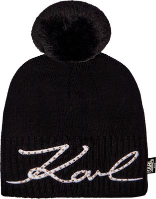 Czapka dziecięca Karl Lagerfeld Kids ze sklepu: Gomez Fashion Store w kategorii: Czapki dziecięce