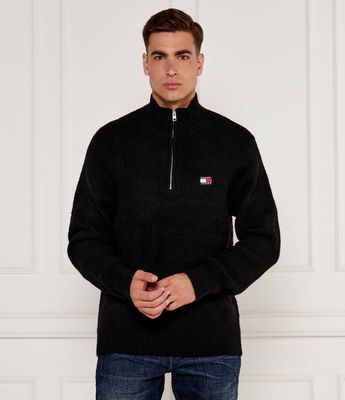 Sweter męski casual na zimę Tommy Jeans ze sklepu: Gomez Fashion Store w kategorii: Swetry męskie - zdjęcie 874714-BD9-10338_TM245M000085D44