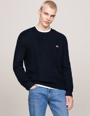 Tommy Jeans - Sweter męski casual ze sklepu: Gomez Fashion Store w kategorii: Swetry męskie - zdjęcie 874714-BD9-10338_TM245M000086072