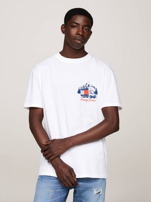 T-shirt męski młodzieżowy na wiosnę Tommy Jeans ze sklepu: Gomez Fashion Store w kategorii: T-shirty męskie - zdjęcie 874714-BD9-10338_TM245M000112D90
