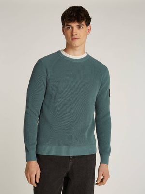 Sweter męski casualowy Calvin Klein Jeans ze sklepu: Gomez Fashion Store w kategorii: Swetry męskie - zdjęcie 874714-BD9-10338_CJ245M000049465