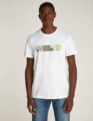 Calvin Klein Jeans - T-shirt męski w stylu młodzieżowym ze sklepu: Gomez Fashion Store w kategorii: T-shirty męskie - zdjęcie 874714-BD9-10338_CJ245M000121210
