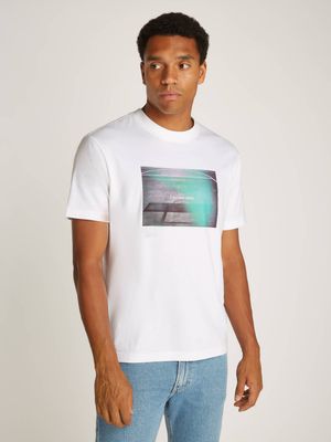 Calvin Klein Jeans - T-shirt męski wiosenny ze sklepu: Gomez Fashion Store w kategorii: T-shirty męskie - zdjęcie 874714-BD9-10338_CJ245M000124210