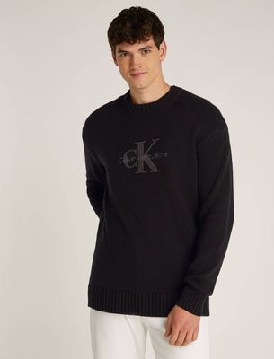 Sweter męski Calvin Klein Jeans ze sklepu: Gomez Fashion Store w kategorii: Swetry męskie - zdjęcie 874714-BD9-10338_CJ245M000134A81