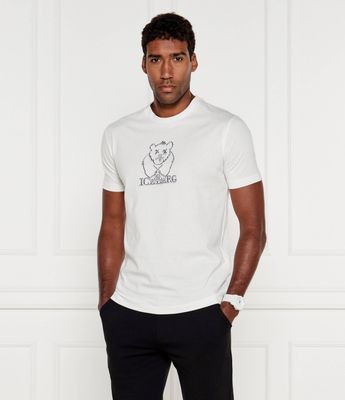 T-shirt męski wiosenny Iceberg ze sklepu: Gomez Fashion Store w kategorii: T-shirty męskie - zdjęcie 874714-BD9-10338_II245M000031092