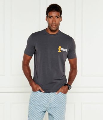 T-shirt męski casualowy Iceberg ze sklepu: Gomez Fashion Store w kategorii: T-shirty męskie - zdjęcie 874714-BD9-10338_II245M000032094