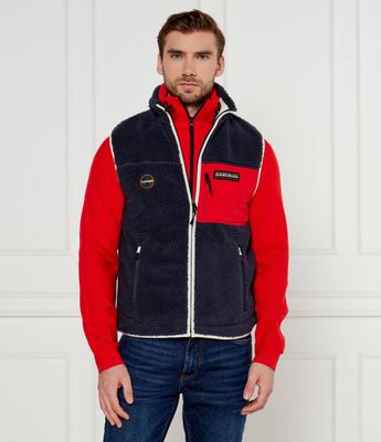 Kamizelka męska sportowa Napapijri ze sklepu: Gomez Fashion Store w kategorii: Kamizelki męskie - zdjęcie 874714-BD9-10338_NA245M000018383