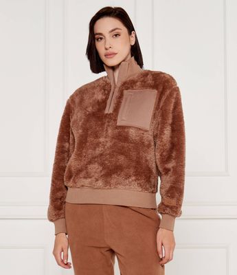Bluza damska casual jesienna UGG ze sklepu: Gomez Fashion Store w kategorii: Bluzy damskie - zdjęcie 874714-BD9-10338_UG245W000011206