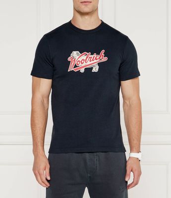 Woolrich - T-shirt męski młodzieżowy ze sklepu: Gomez Fashion Store w kategorii: T-shirty męskie - zdjęcie 874714-BD9-10338_WO245M000007989