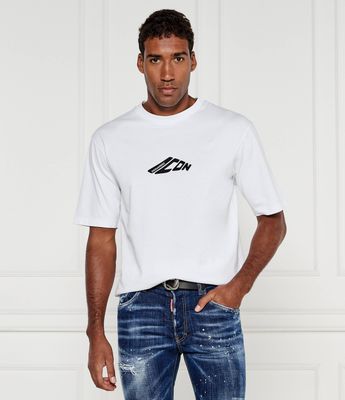 T-shirt męski młodzieżowy wiosenny Dsquared2 ze sklepu: Gomez Fashion Store w kategorii: T-shirty męskie - zdjęcie 874714-BD9-10338_DQ245M000040100