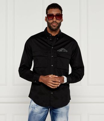 Koszula męska casual Dsquared2 ze sklepu: Gomez Fashion Store w kategorii: Koszule męskie - zdjęcie 874714-BD9-10338_DQ245M000059900