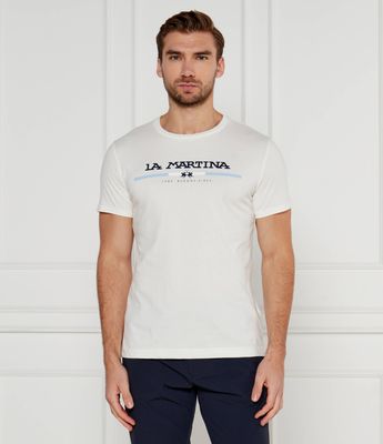 T-shirt męski La Martina ze sklepu: Gomez Fashion Store w kategorii: T-shirty męskie - zdjęcie 874714-BD9-10338_LR245M000019002