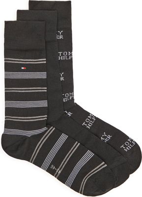 Tommy Hilfiger - Skarpetki damskie w abstrakcyjnym wzorze casual ze sklepu: Gomez Fashion Store w kategorii: Skarpetki damskie - zdjęcie 874714-BD9-10338_TH245M000359002