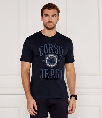 T-shirt męski na wiosnę Aeronautica Militare ze sklepu: Gomez Fashion Store w kategorii: T-shirty męskie - zdjęcie 874714-BD9-10338_AM244M000025248