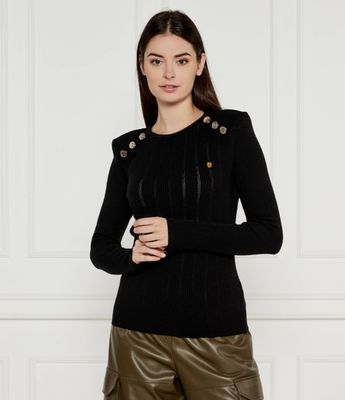 Sweter damski Aeronautica Militare ze sklepu: Gomez Fashion Store w kategorii: Swetry damskie - zdjęcie 874714-BD9-10338_AM245W000010136