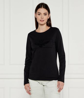 Bluzka damska casual Aeronautica Militare ze sklepu: Gomez Fashion Store w kategorii: Bluzki damskie - zdjęcie 874714-BD9-10338_AM245W000022136